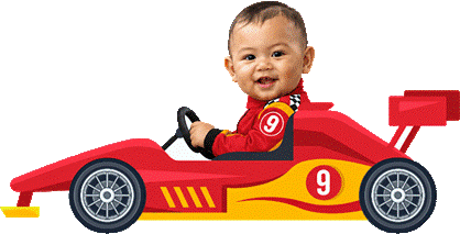 Gee Ezekiel driving his race car